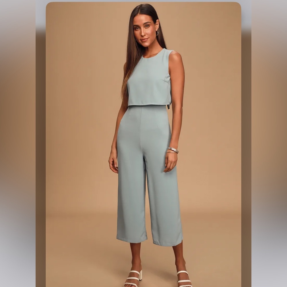Lulus | Glam-bition Light Blue Backless Midi Jumpsuit
